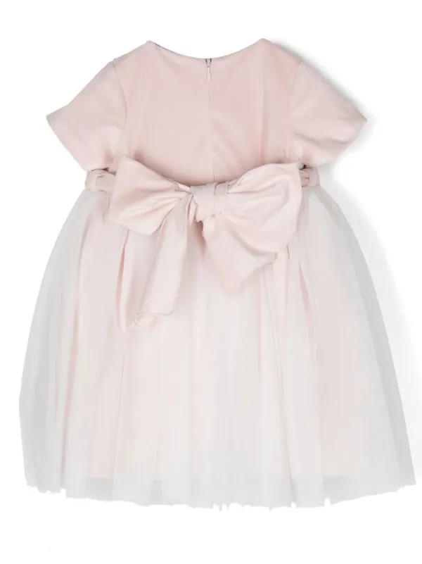 Little Bear short-sleeve Velvet Dress | Pink | FARFETCH LB