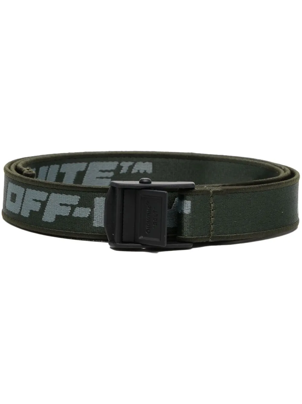 

Off-White Industrial logo-print belt - Green
