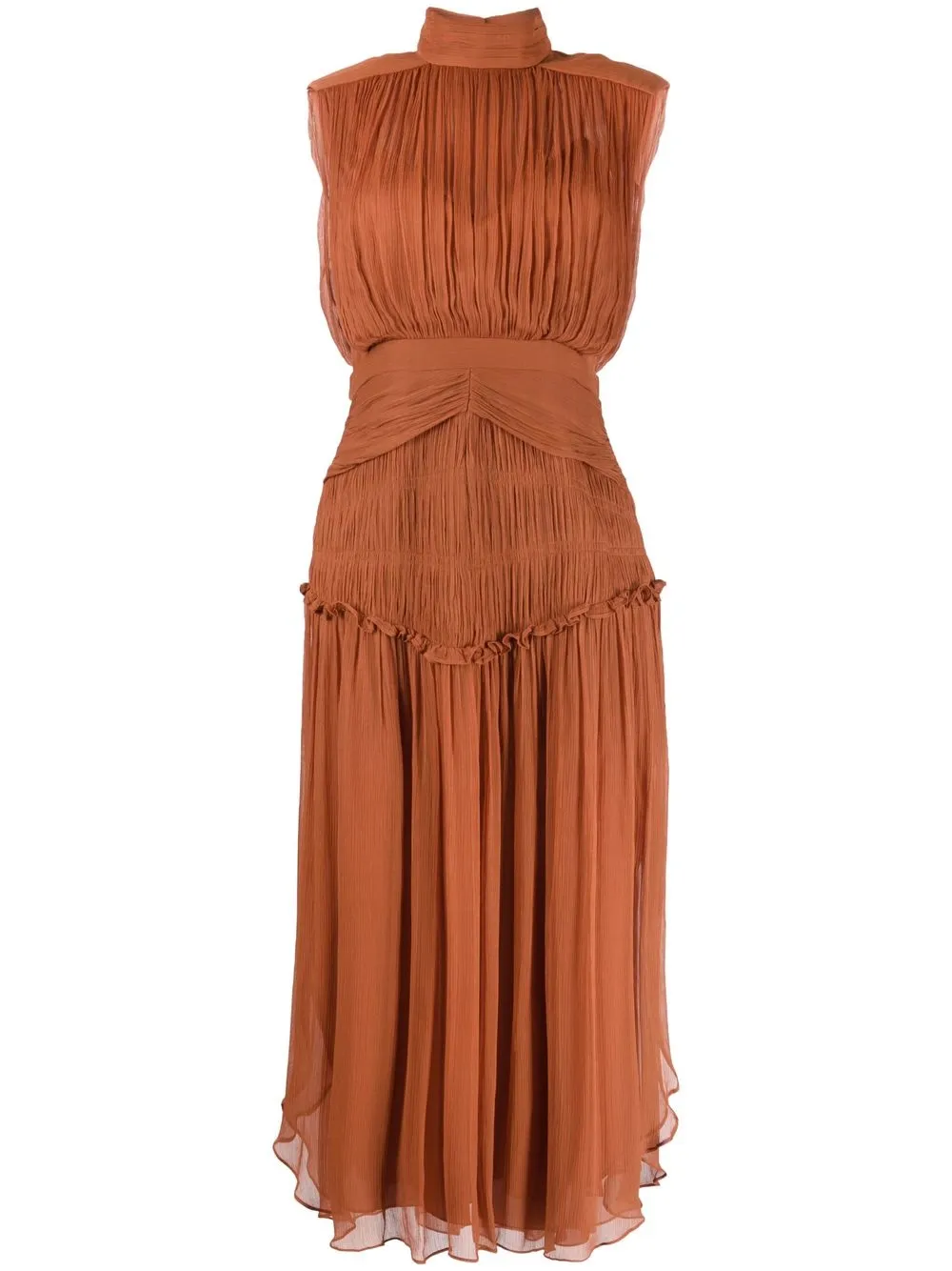 

Shona Joy Noemi sleeveless open-back midi dress - Orange