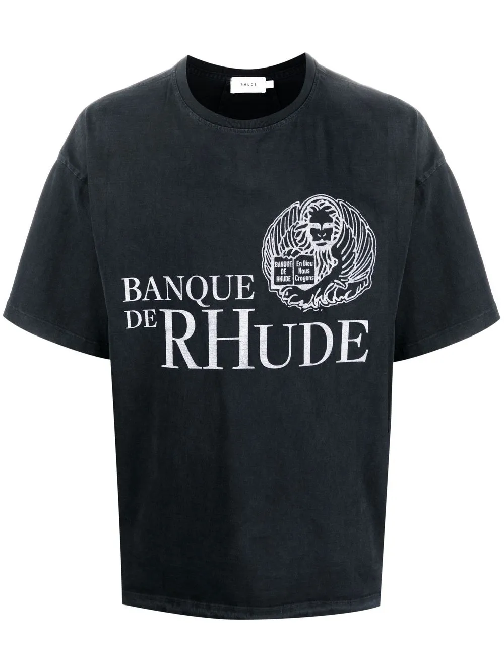 

Rhude graphic cotton T-shirt - Black