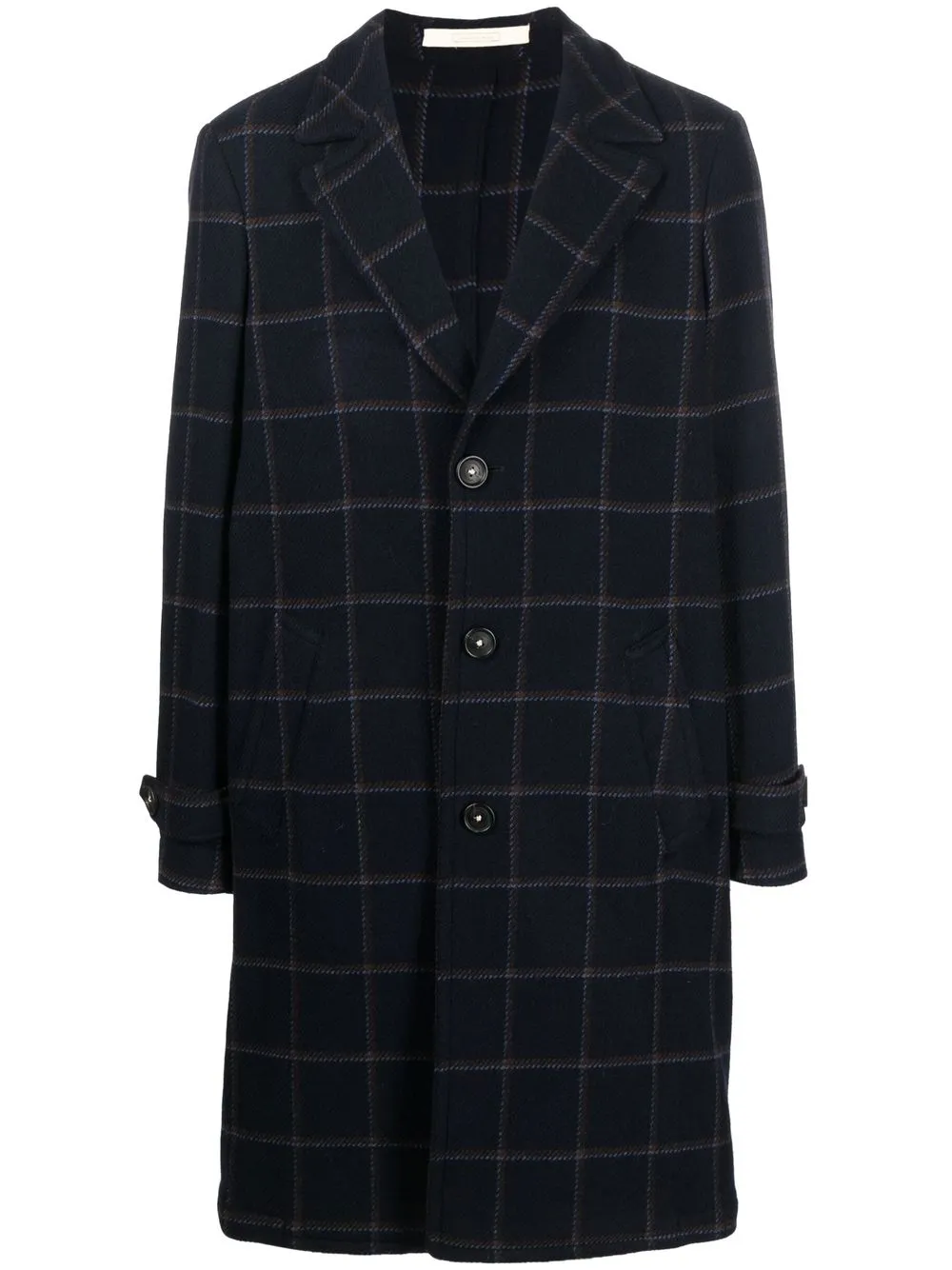 

Massimo Alba checked single-breasted coat - Blue