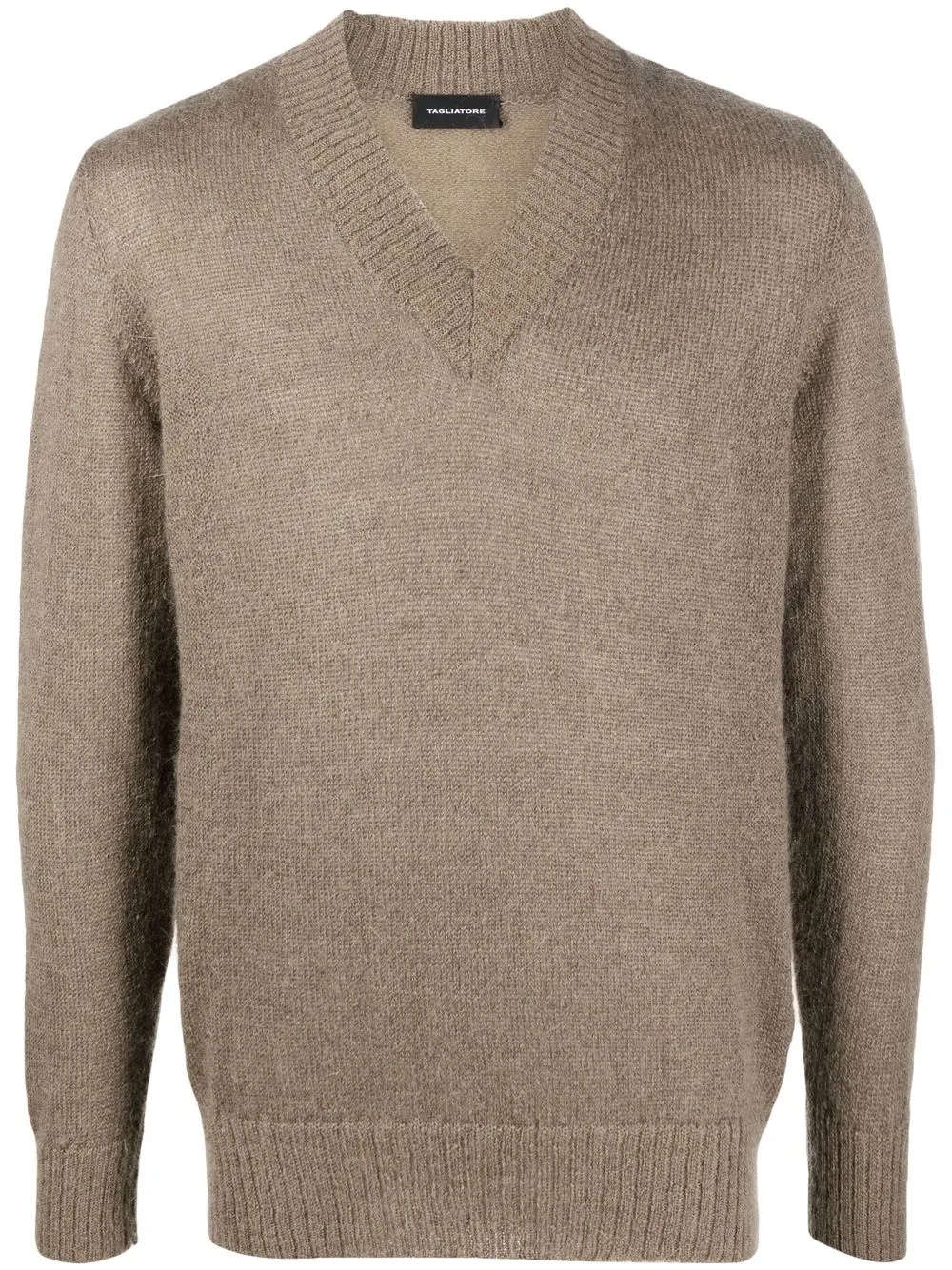 

Tagliatore Virgil V-neck jumper - Neutrals