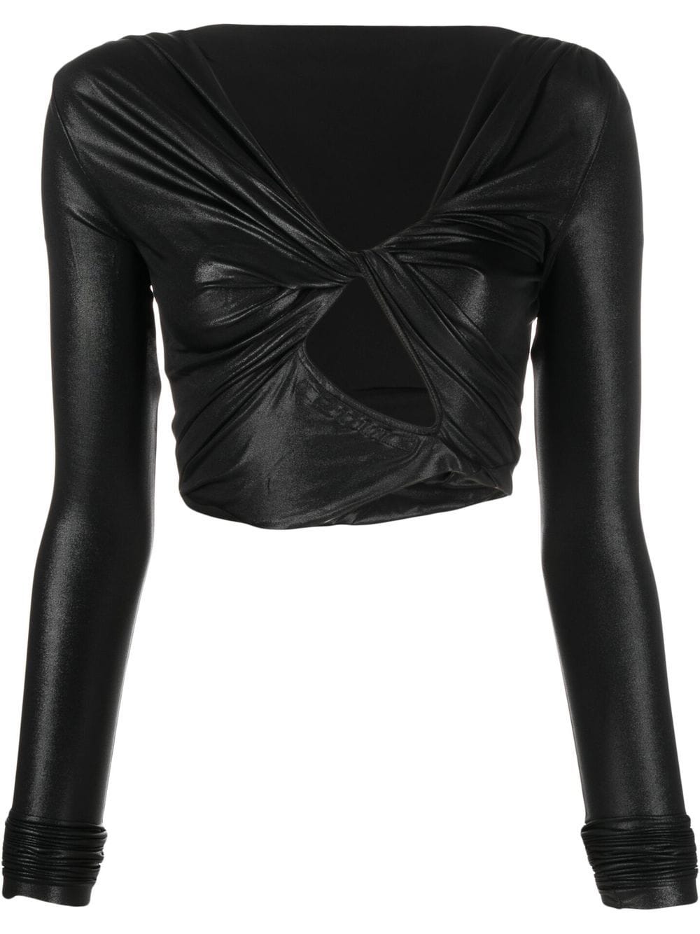 Rick Owens Lilies Ruched Faux Leather Top - Farfetch