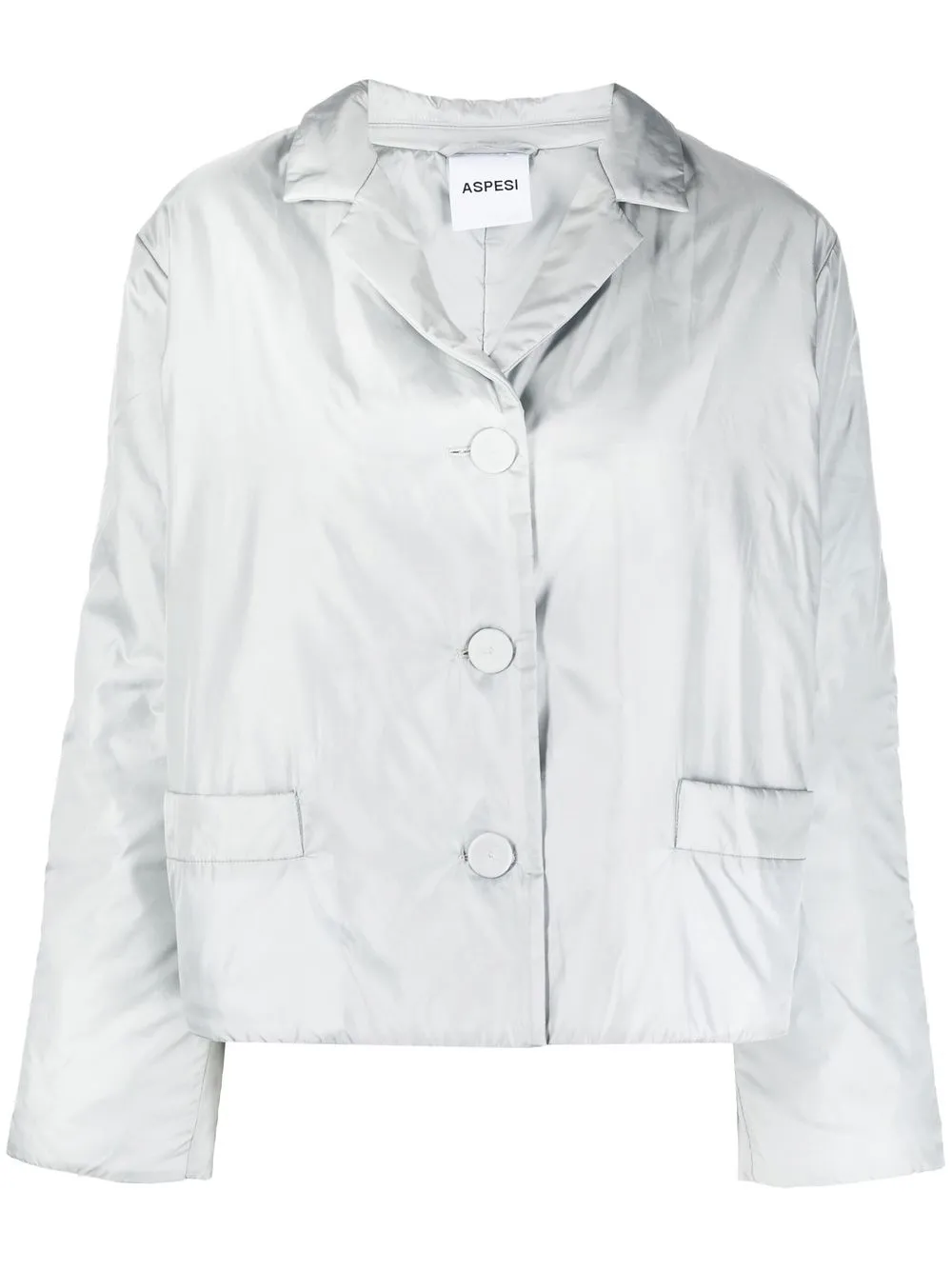 

ASPESI padded single-breasted jacket - Grey