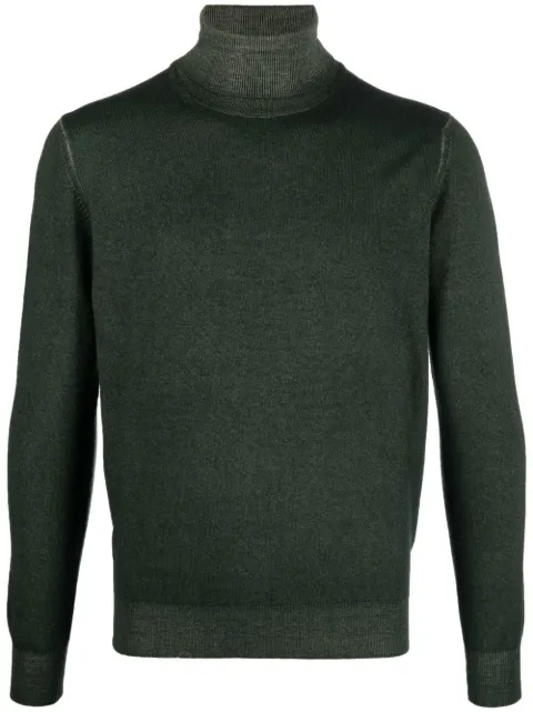 Dell'oglio Rollkragenpullover mit gerippten Details
