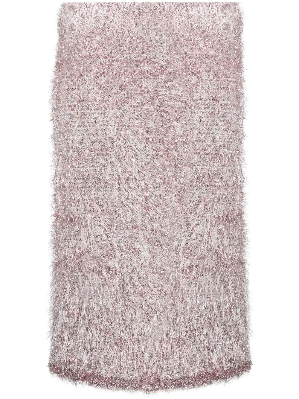 

JW Anderson fuzzy knitted midi skirt - Pink