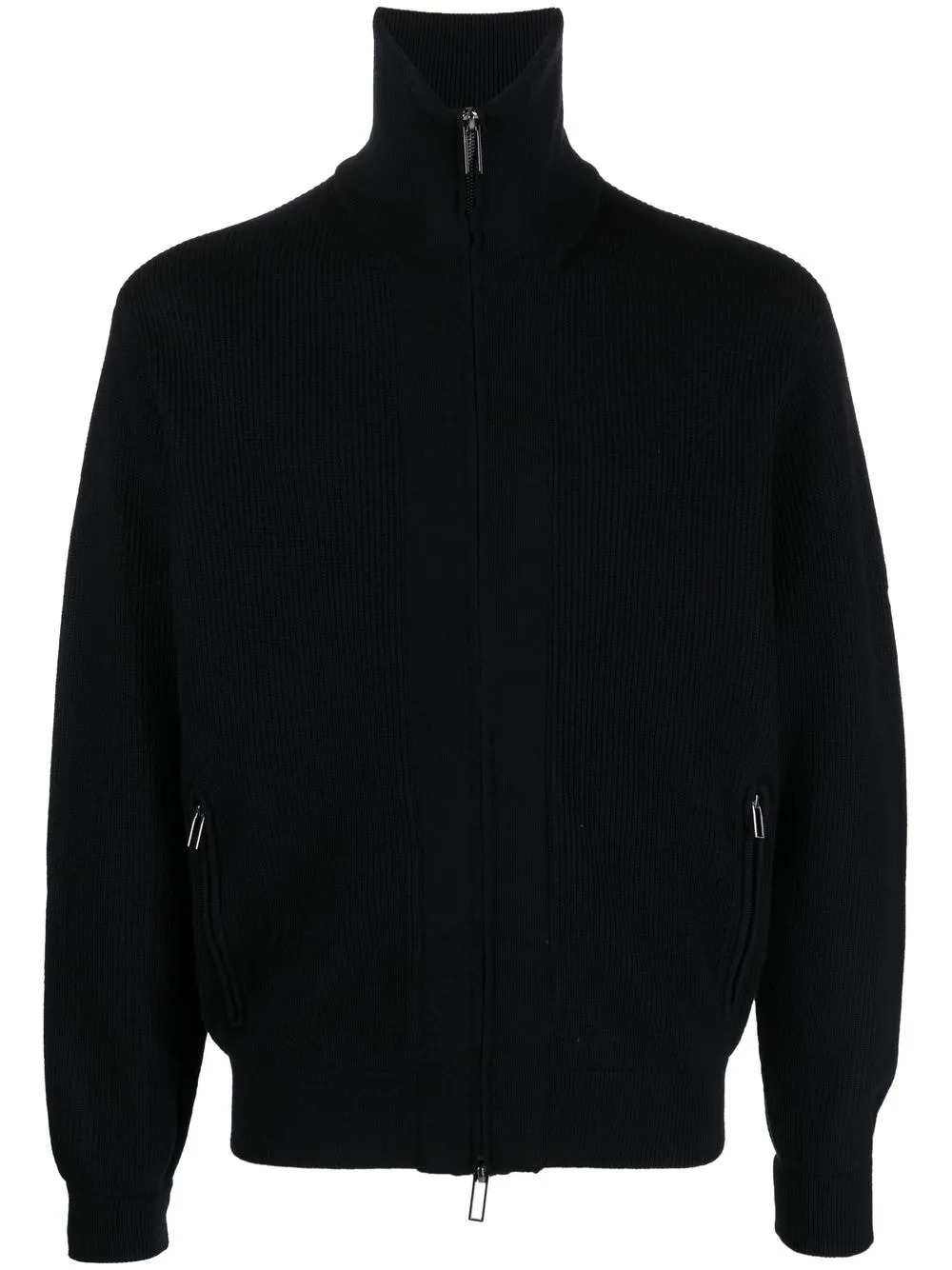 

Emporio Armani virgin wool zipped cardigan - Blue