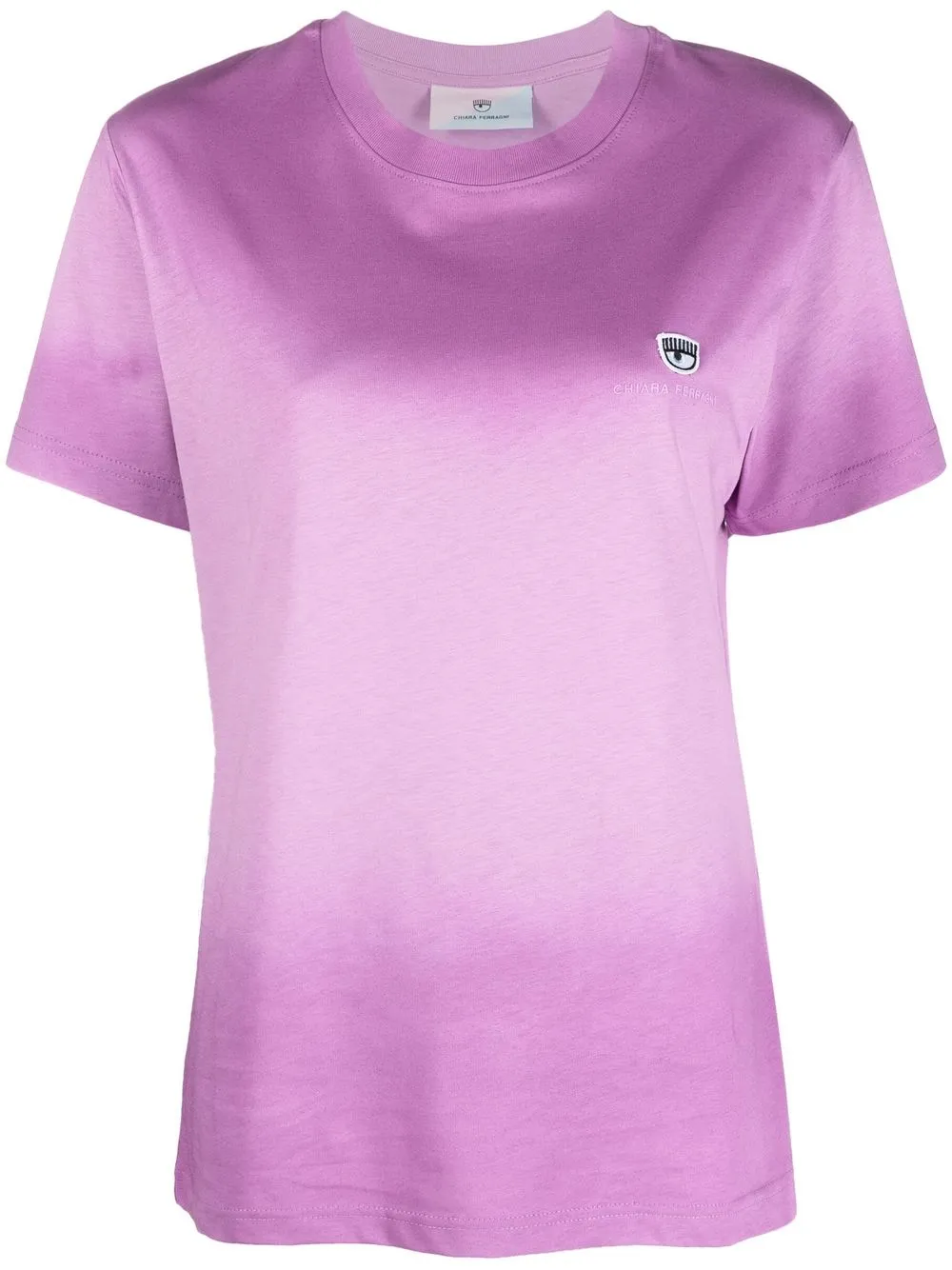 

Chiara Ferragni Eyelike logo-embroidered T-shirt - Purple