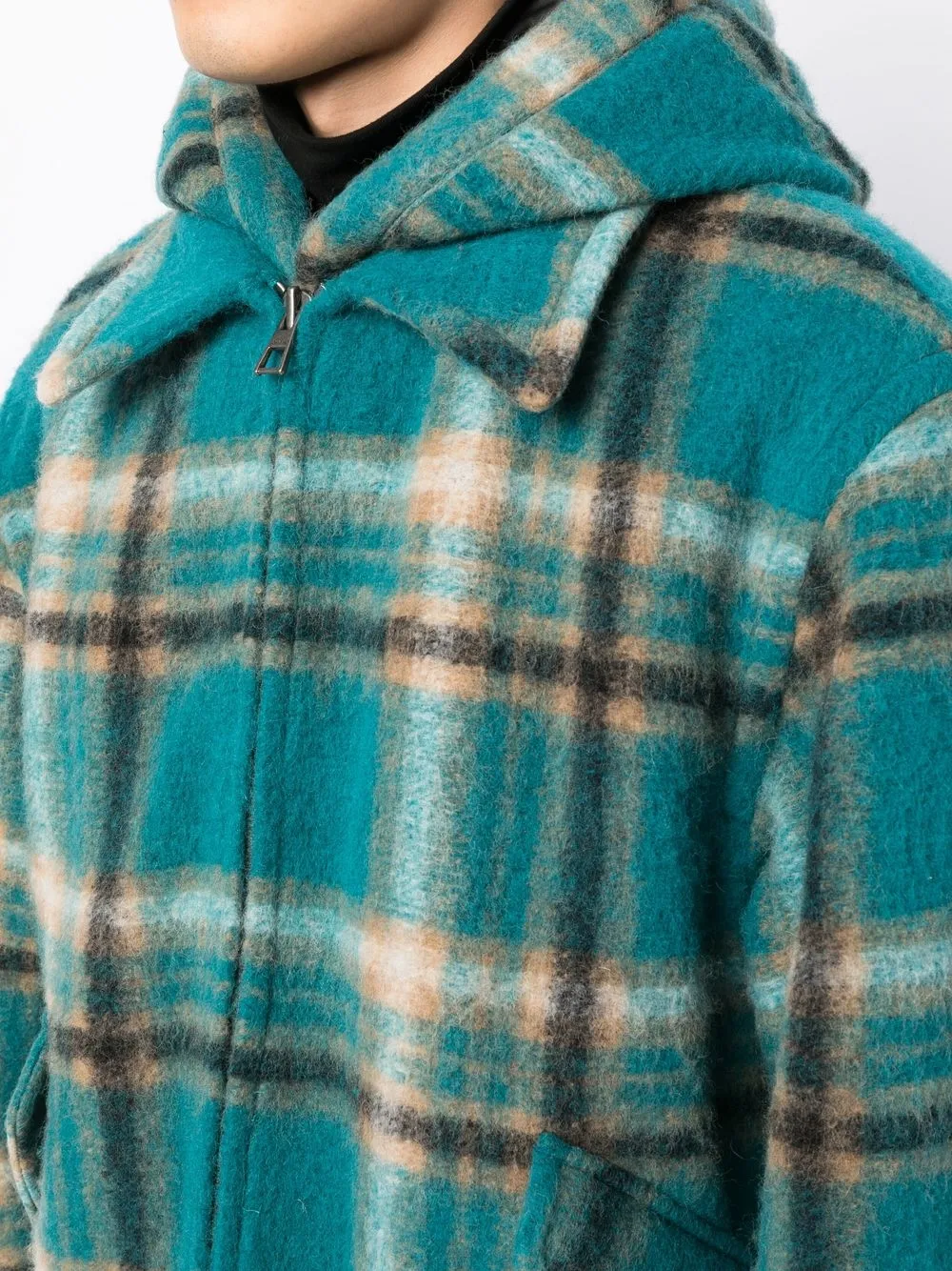 SONGZIO widecheck Trucker Jacket Farfetch