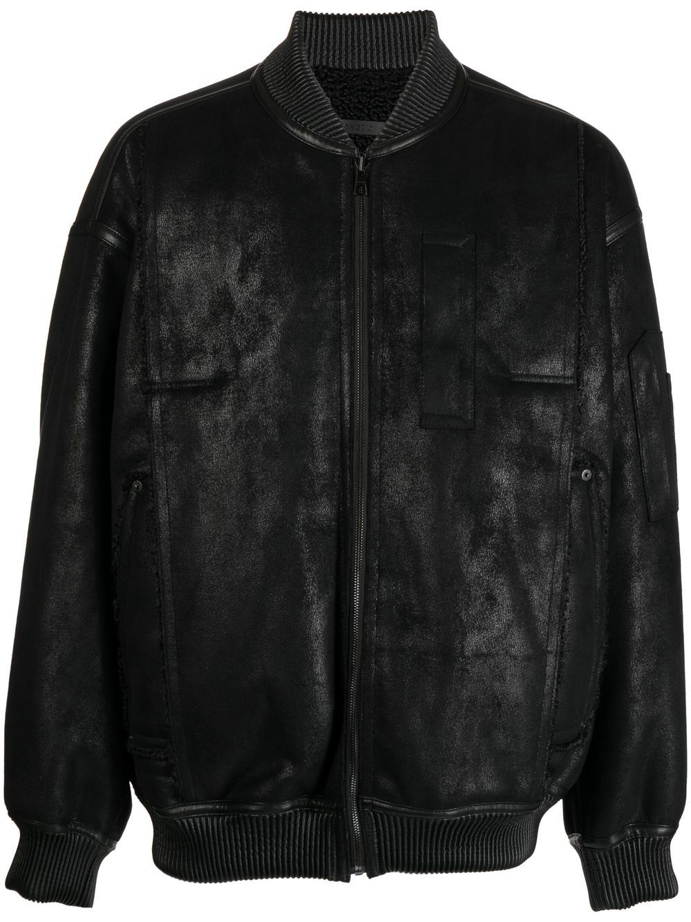 SONGZIO leather-look Bomber Jacket - Farfetch