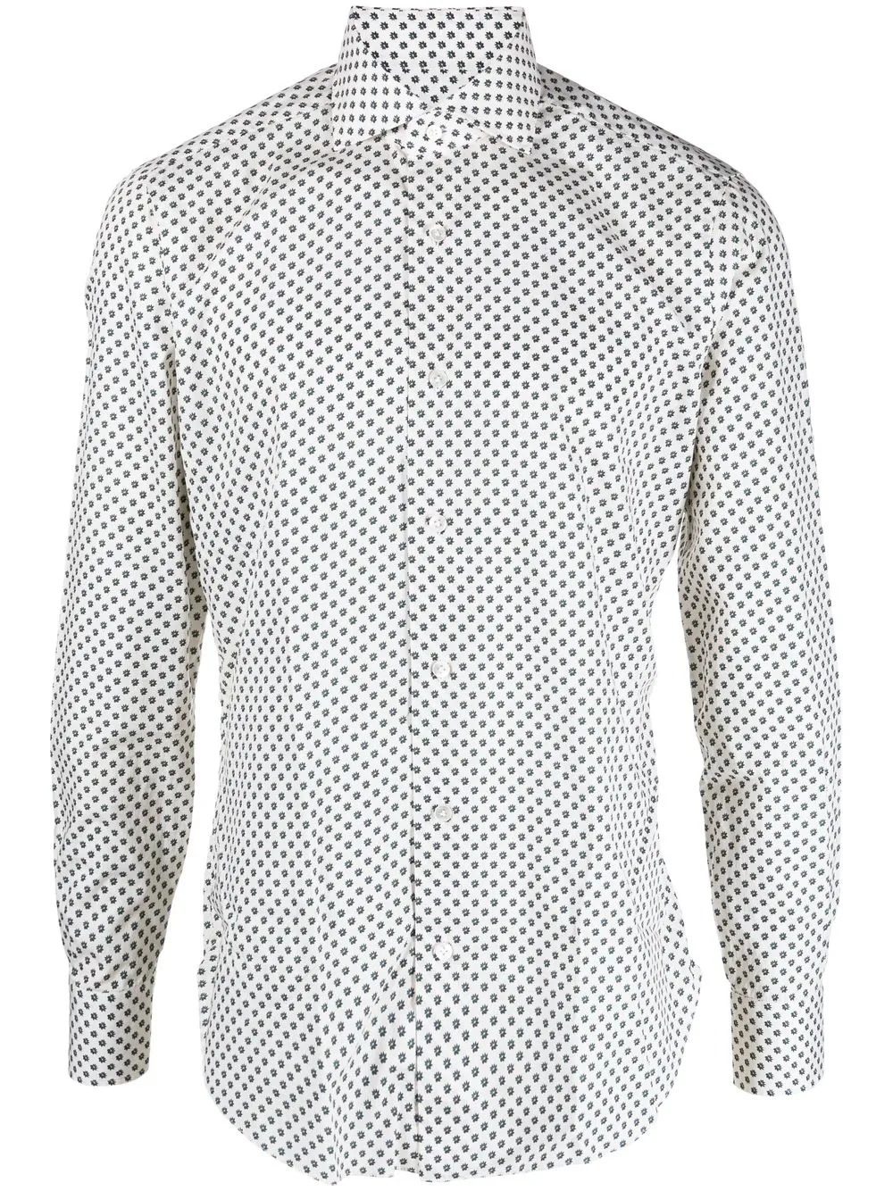 

Barba patterned cotton shirt - Neutrals