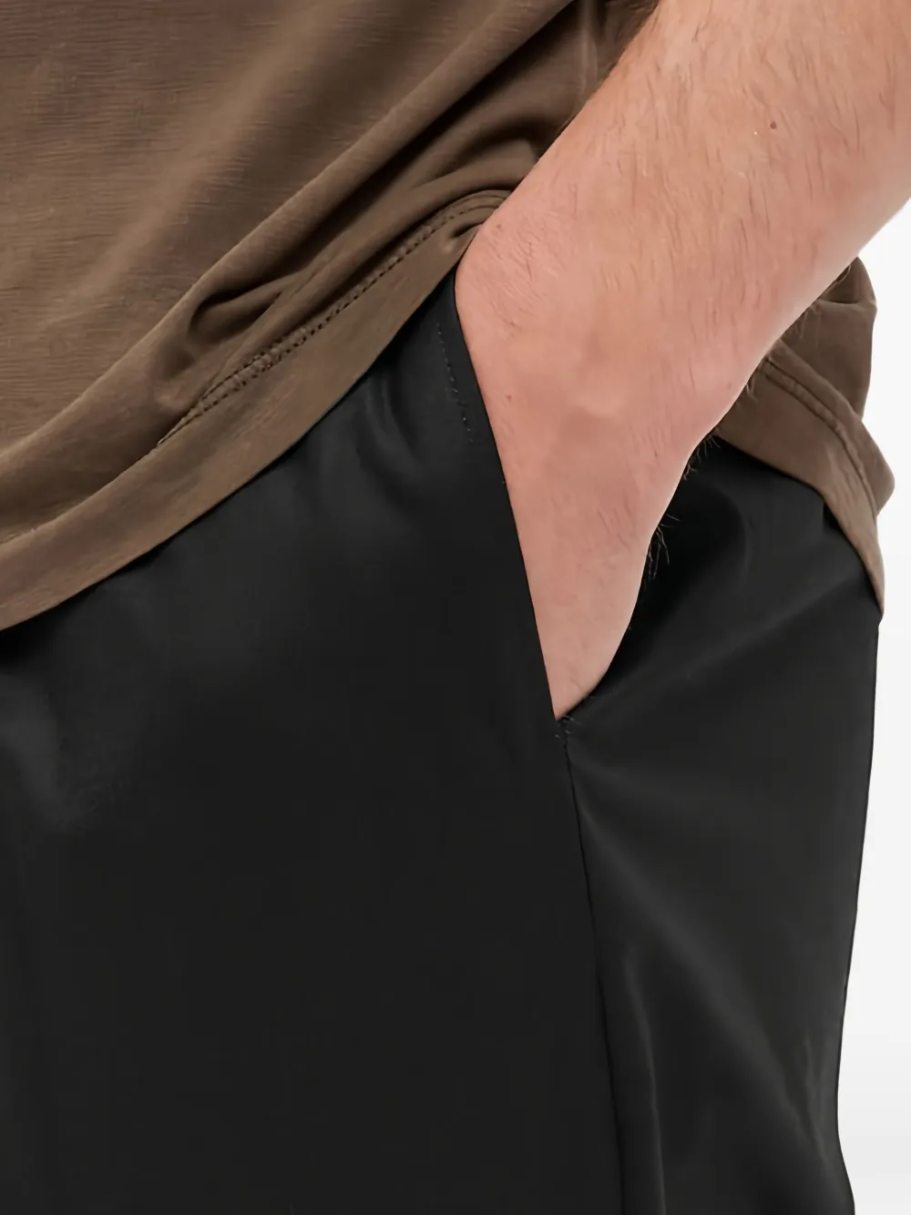 Officine Generale Leather Trousers In Black