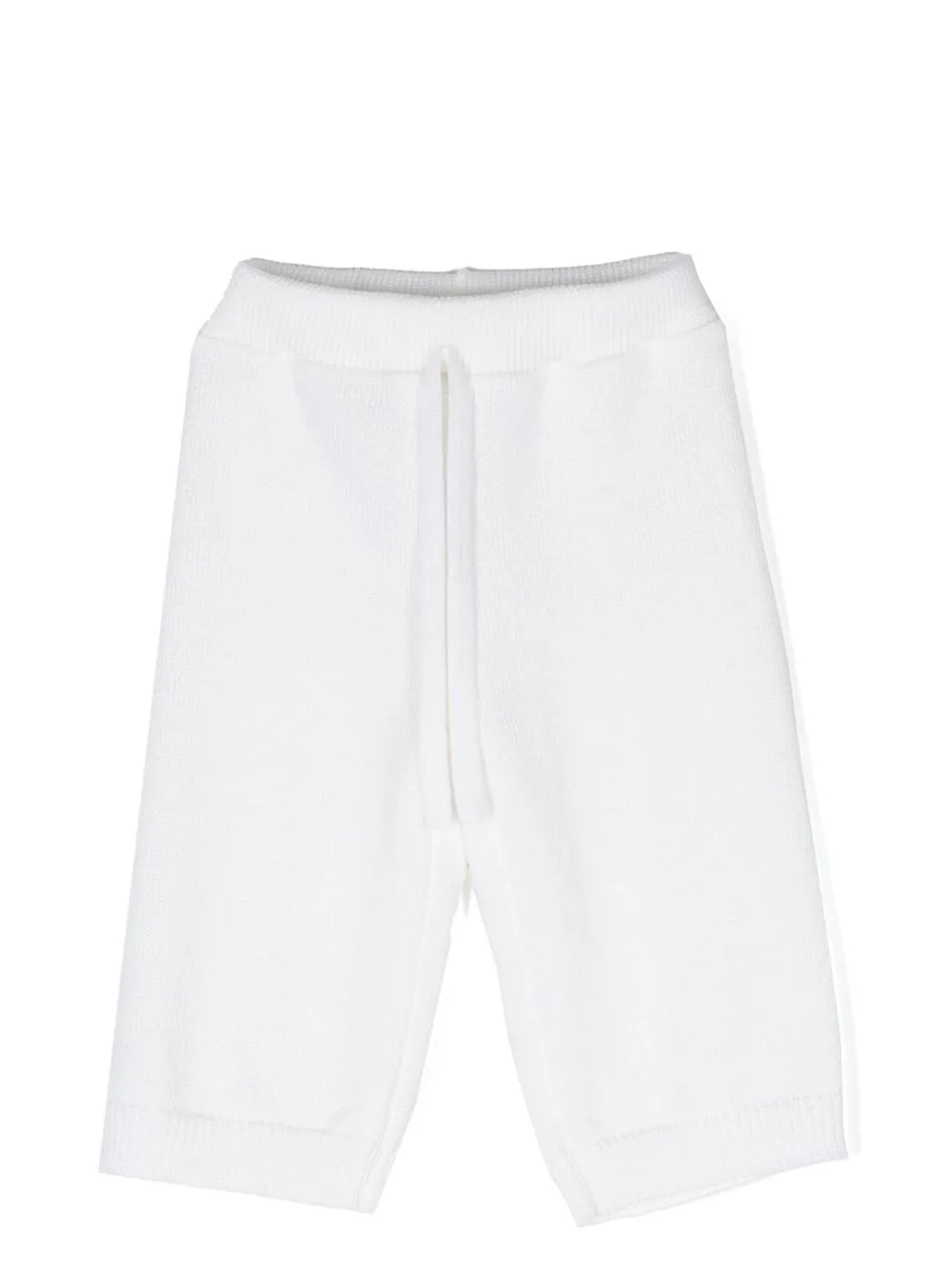 

Little Bear fine-knit wool trousers - White