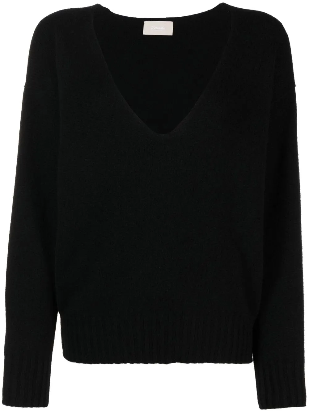 

Drumohr v-neck cashemere jumper - Black