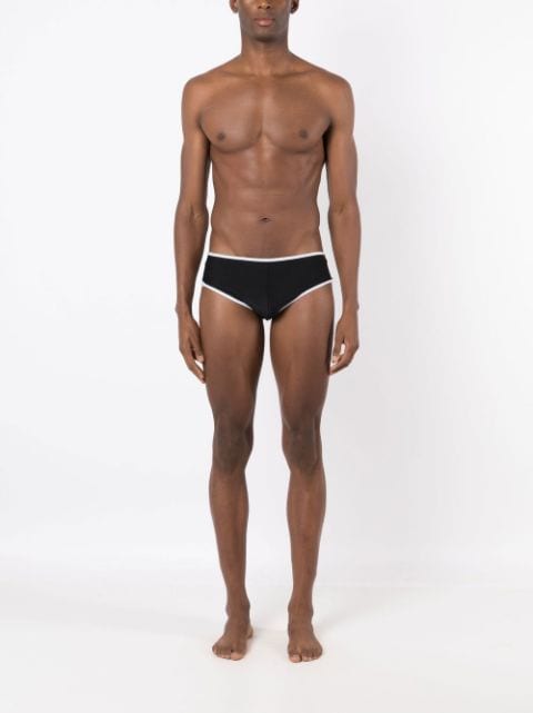 Amir Slama shorts de playa con ribetes en contraste