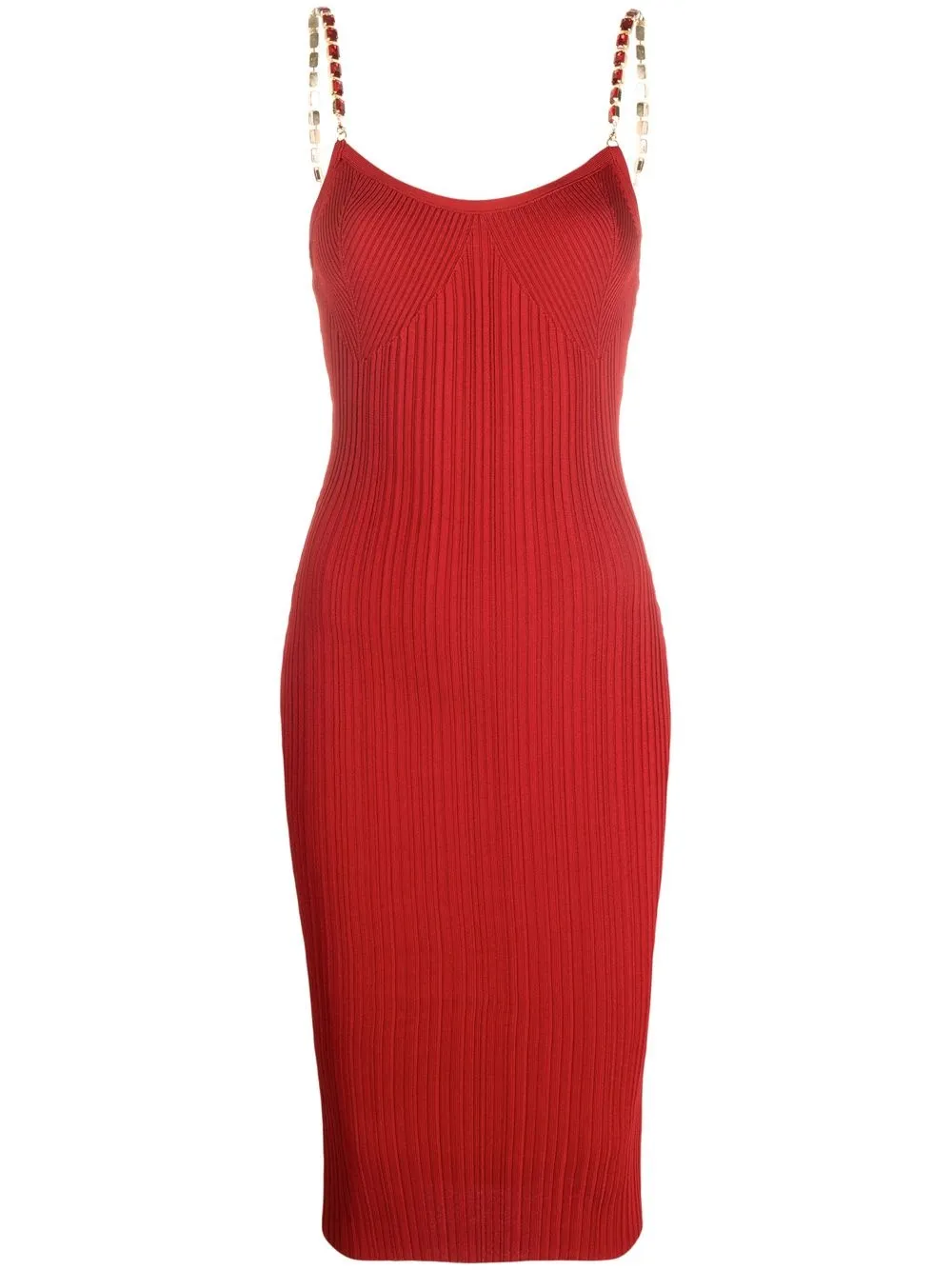 

Elisabetta Franchi crystal-embellished midi dress - Red