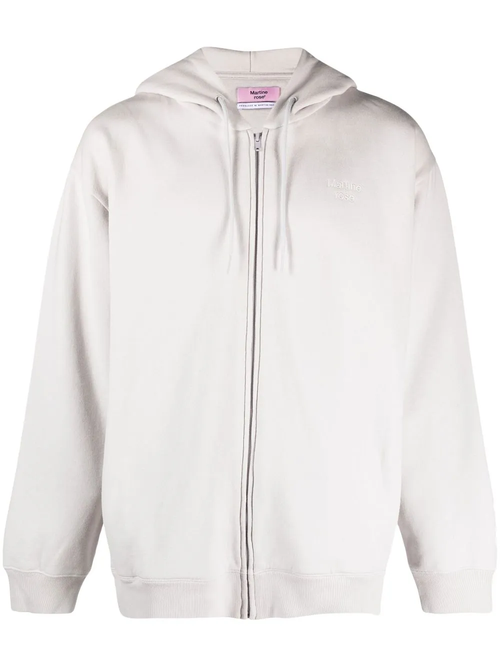 

Martine Rose graphic-print zipped hoodie - Grey