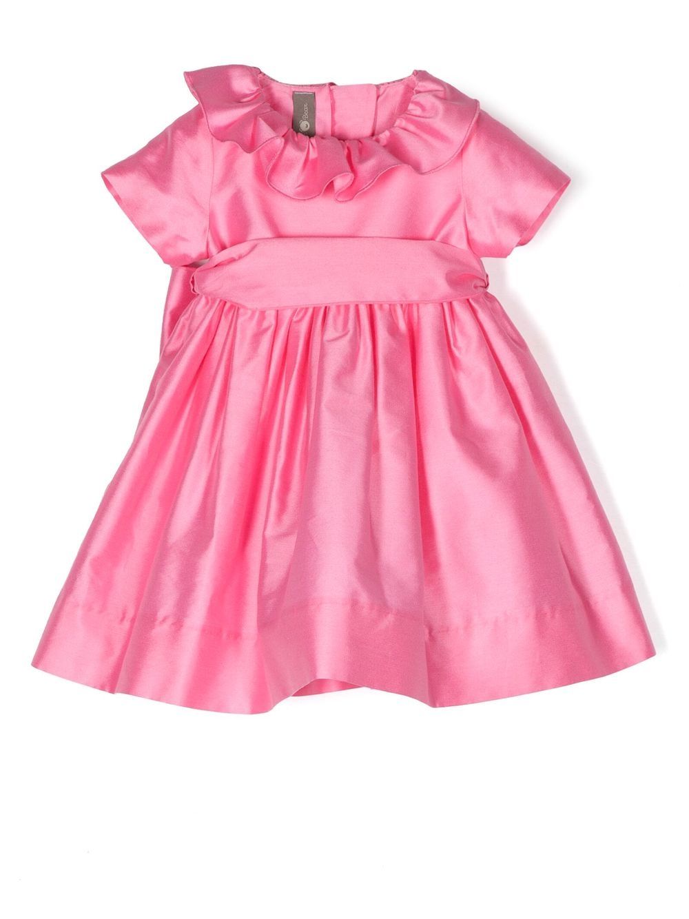 

Little Bear frilled-collar short-sleeve dress - Pink