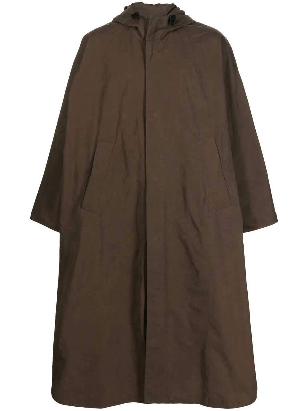 

Toogood The Angler hooded cape - Brown