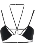 Nensi Dojaka halterneck bra top - Black