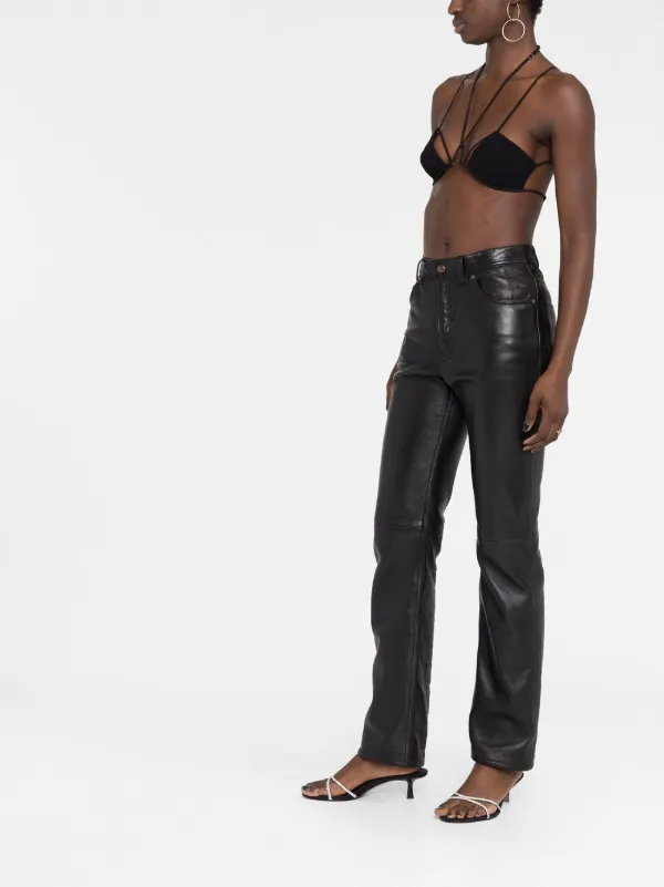 Nensi Dojaka Halterneck Bra Top | Black | FARFETCH