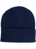 Dell'oglio cashmere ribbed-knit beanie - Blue