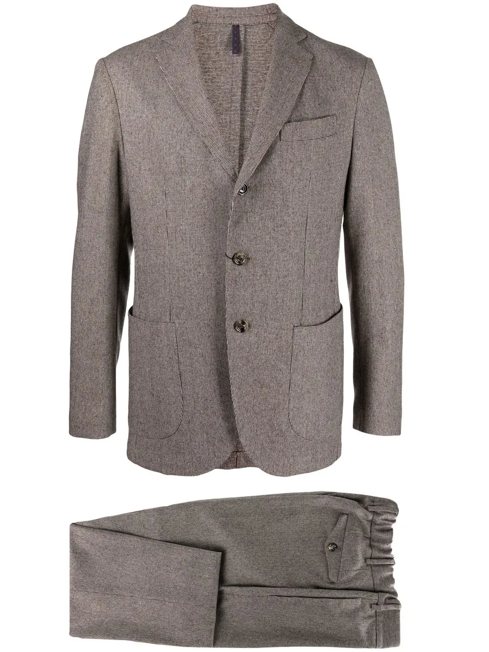 

Dell'oglio single-breasted two-piece suit - Neutrals