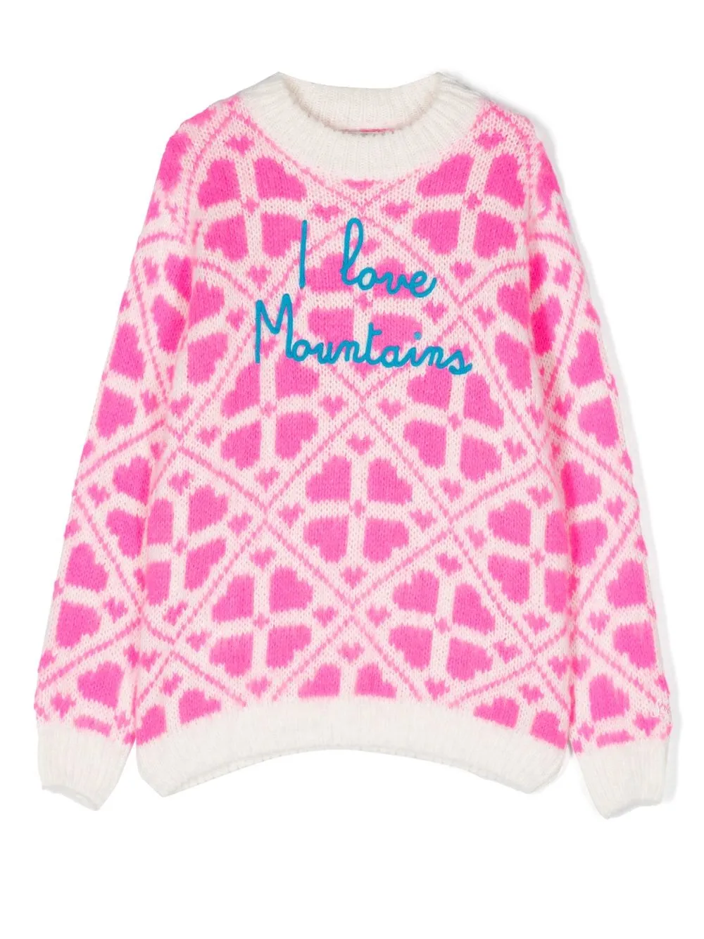

MC2 Saint Barth Kids embroidered-slogan jumper - Pink