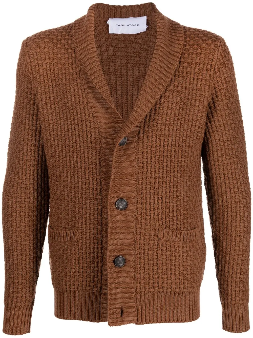 

Tagliatore knitted button-up cardigan - Brown