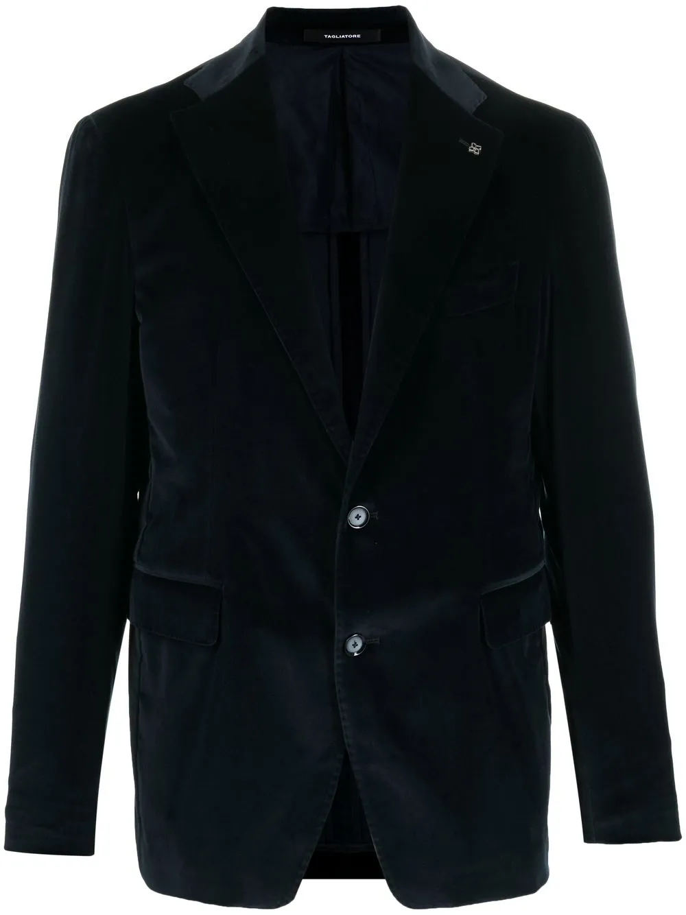 

Tagliatore single-breasted velvet blazer - Blue