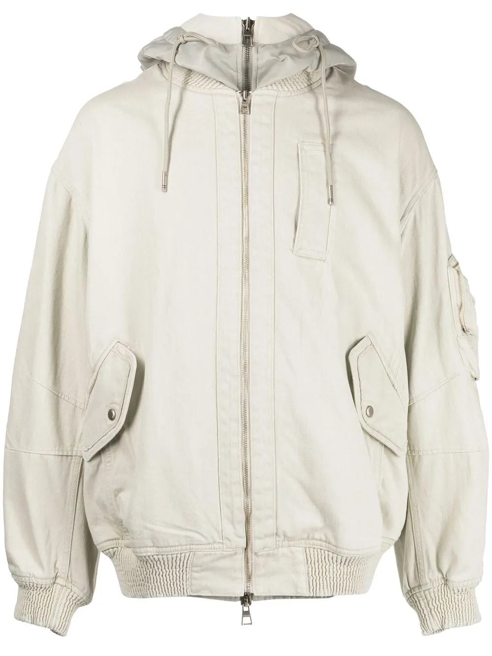 

SONGZIO hooded zipped jacket - White