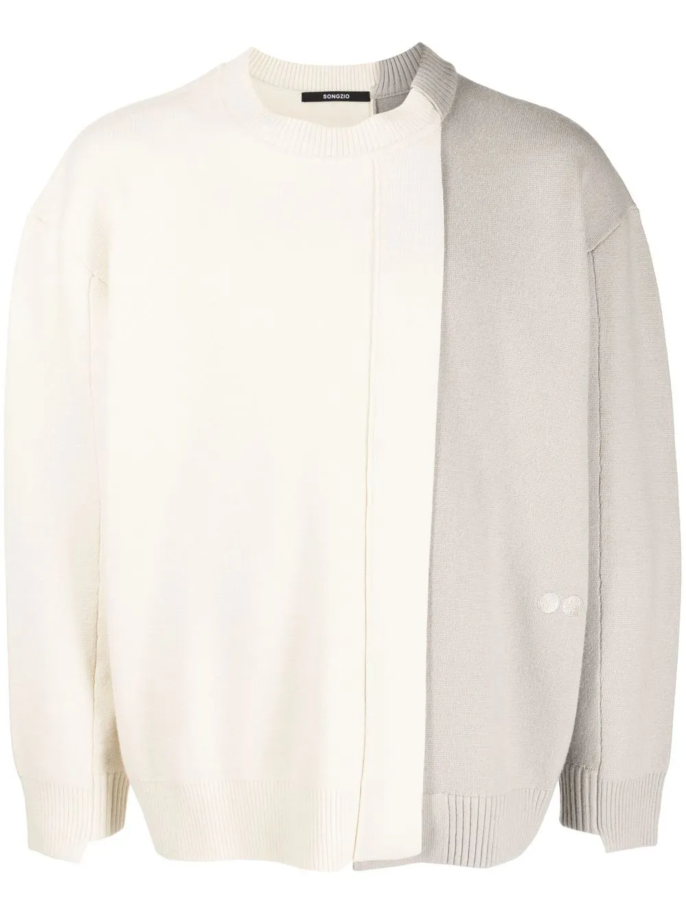 

SONGZIO layered crew-neck jumper - Neutrals