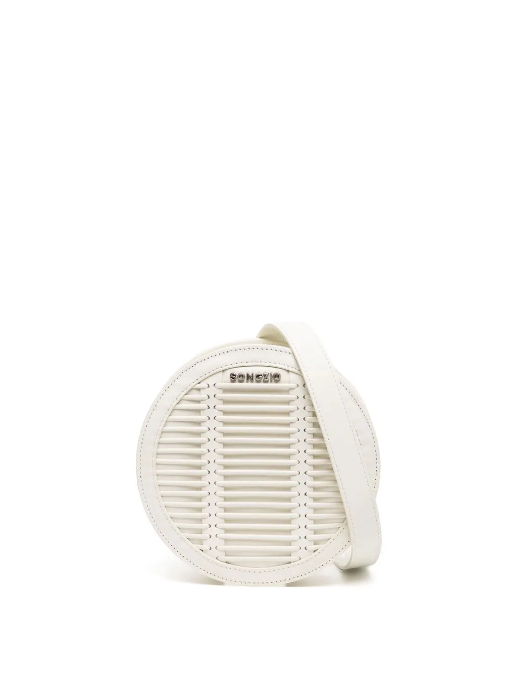 

SONGZIO leather logo-lettering bag - White