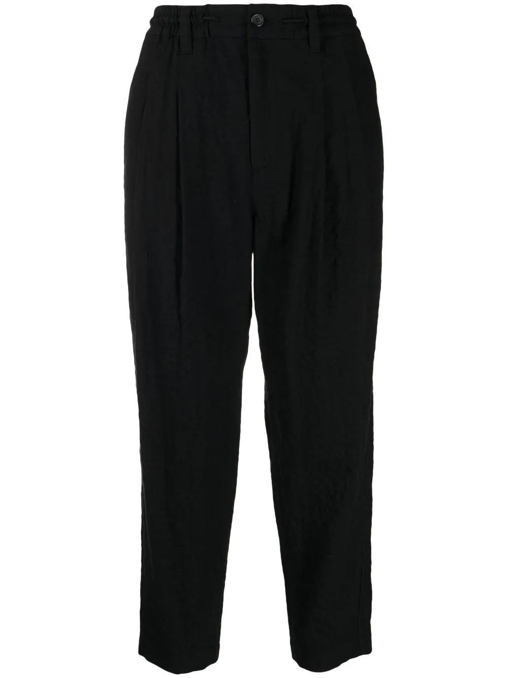 

SONGZIO creased tapered-trousers - Black