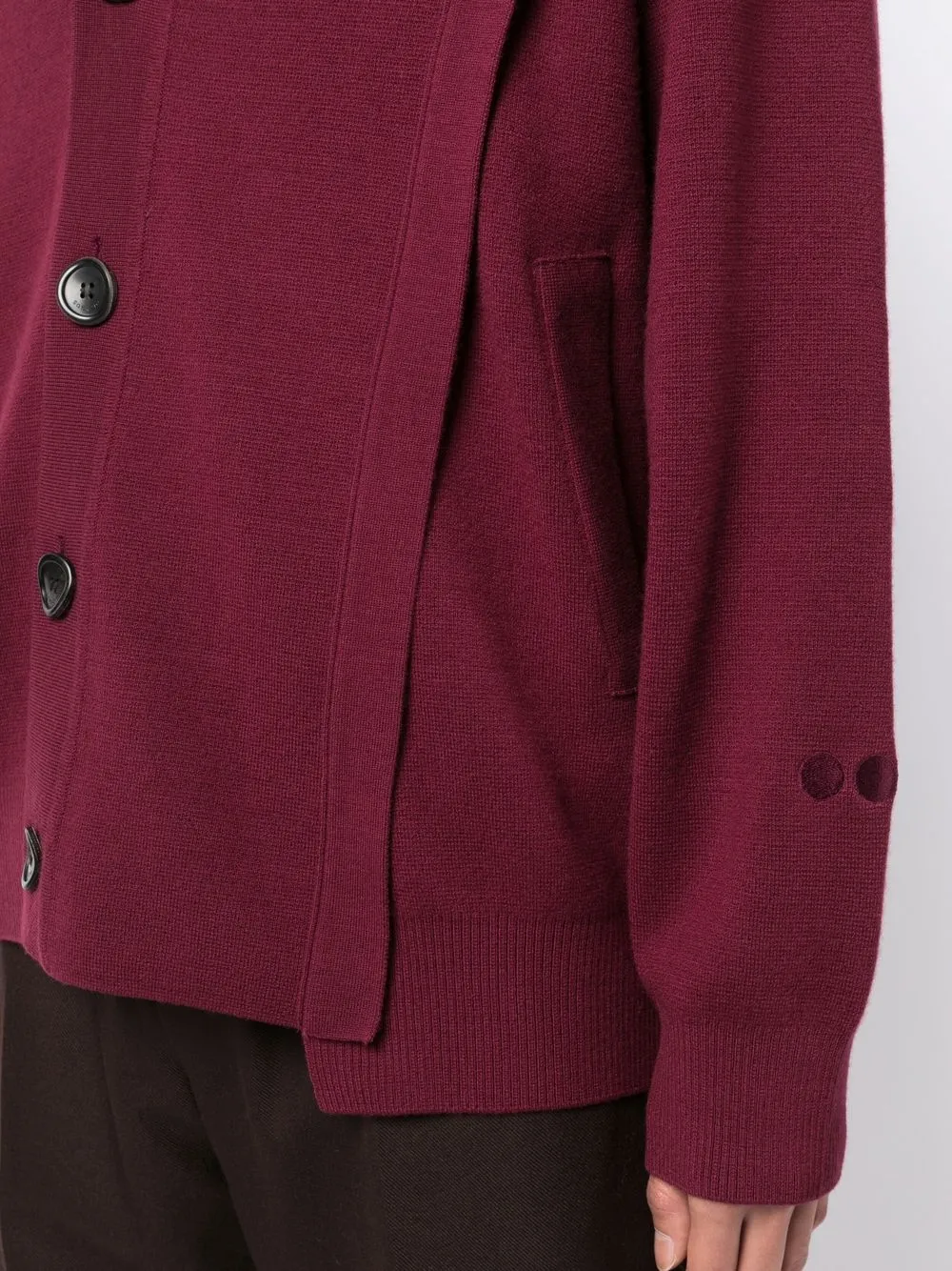 Asymmetric V-Neck Cardigan
