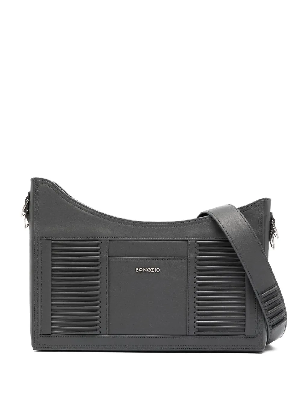 

SONGZIO leather logo-lettering shoulder-bag - Blue