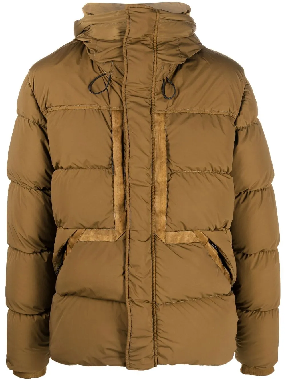 

C.P. Company Goggles-hood padded jacket - Brown