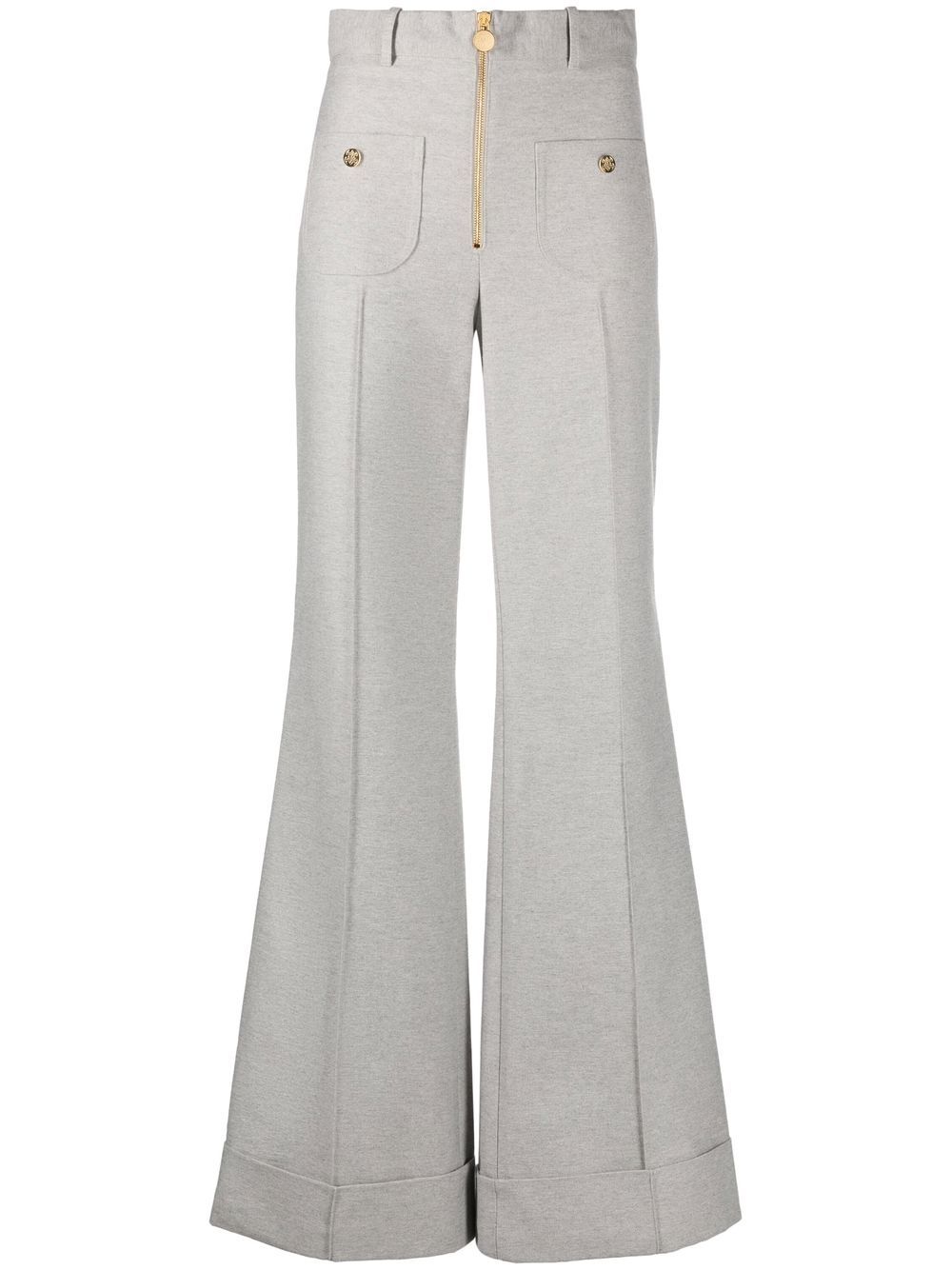 

Prune Goldschmidt wide-leg trousers - Grey