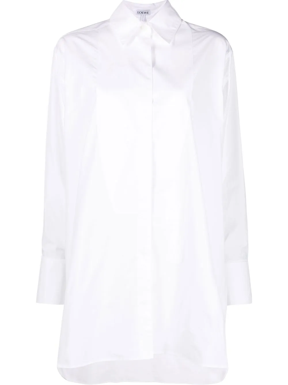 

LOEWE bib-collar long-sleeved shirt - White