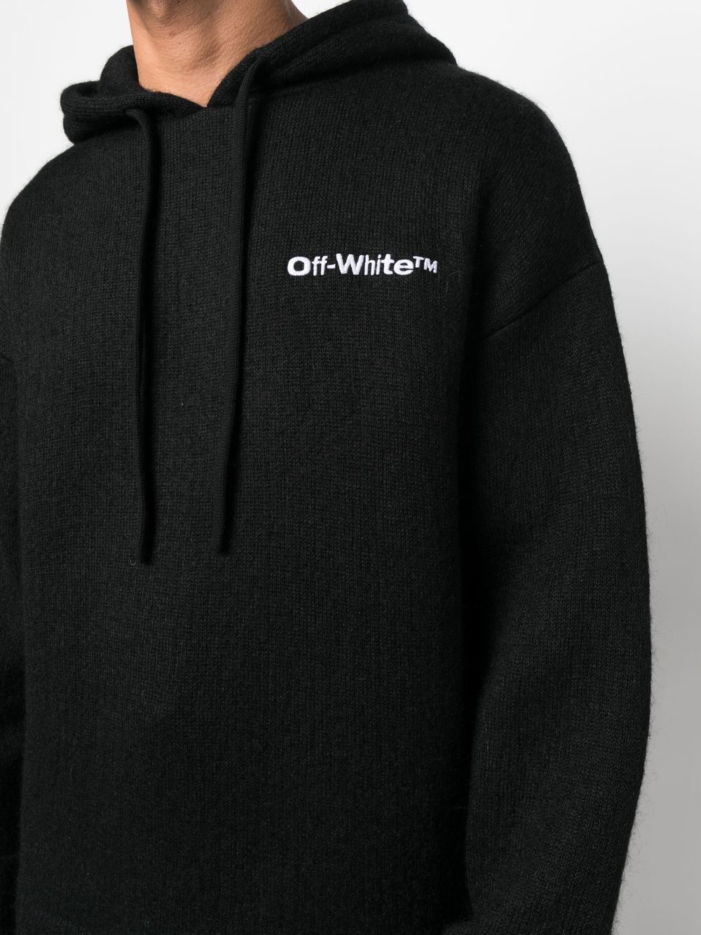 Off-White logo-print hoodie Men