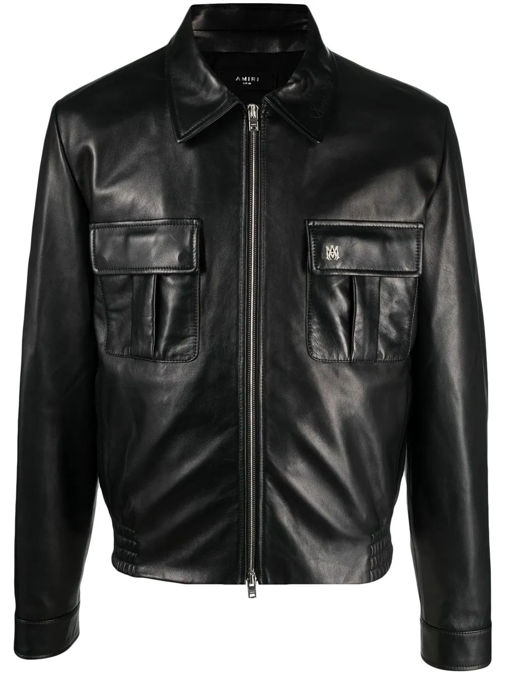 

AMIRI leather blouson jacket - Black