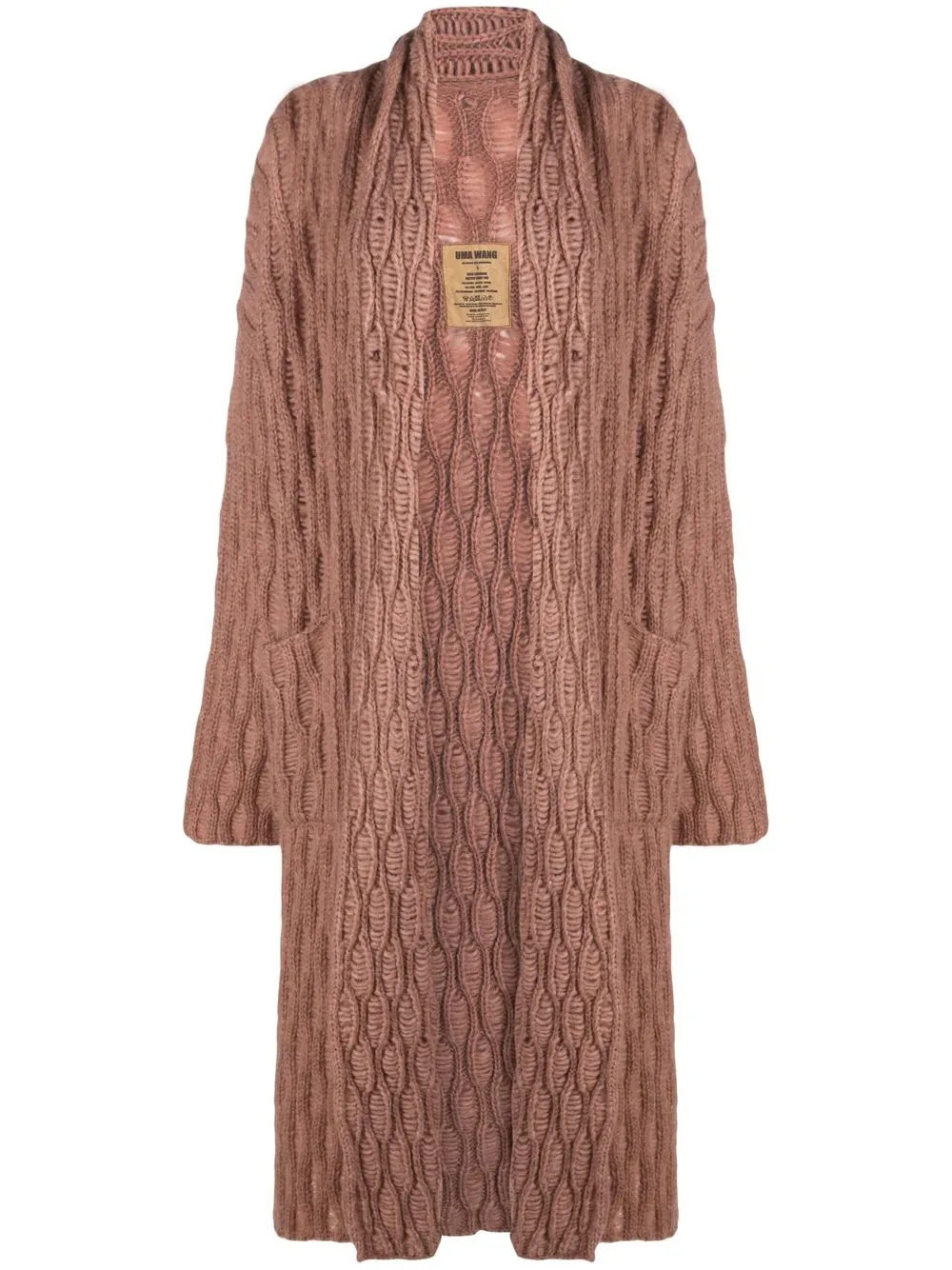 

Uma Wang long-sleeve cardigan - Pink