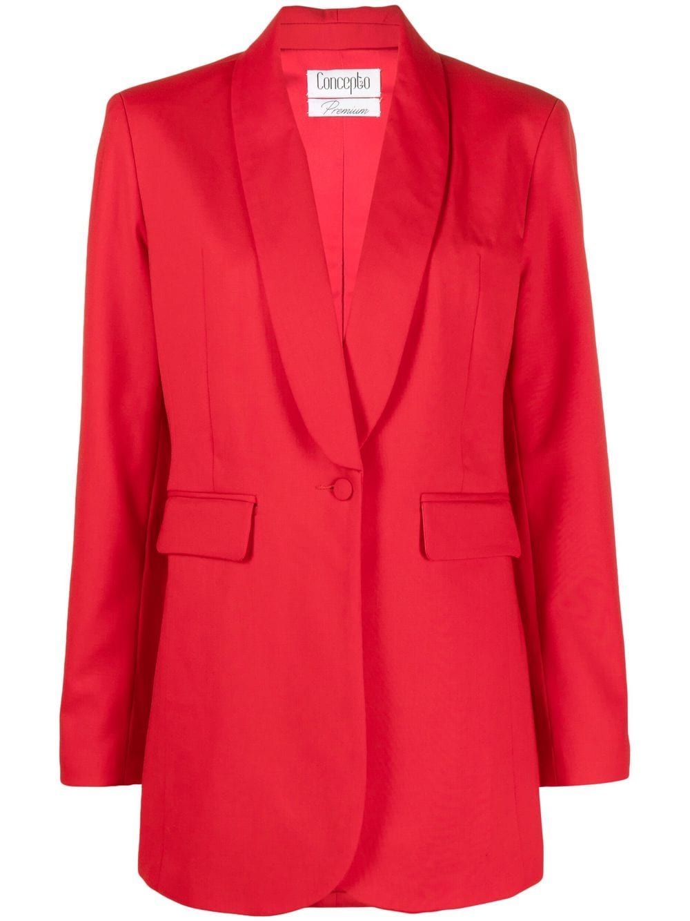 Concepto Single Breasted Blazer In Red