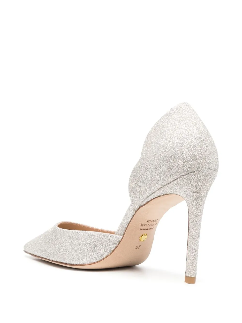 Stuart Weitzman Stuart Scallop D'orsay 100mm Pumps In Neutrals