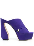 Si Rossi 135mm slip-on sandals - Purple