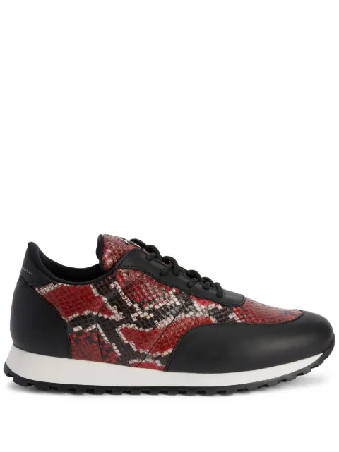 Giuseppe Zanotti スネークパターン レザーローファー