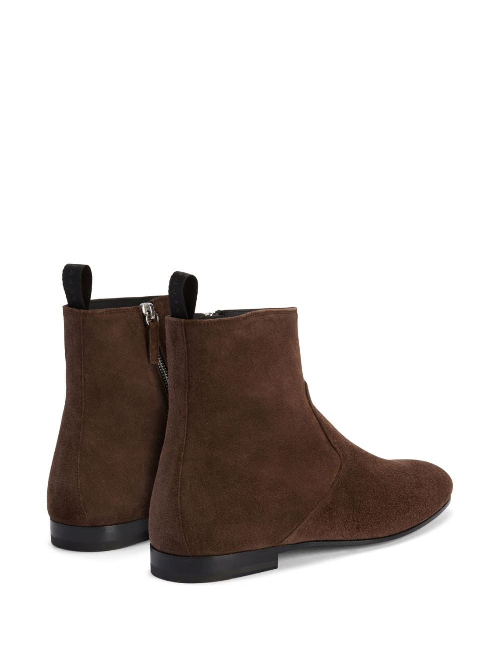 Shop Giuseppe Zanotti Chelsea Suede Boots In Brown