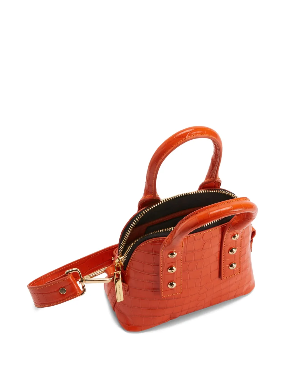 Giuseppe Zanotti Leren schoudertas Oranje