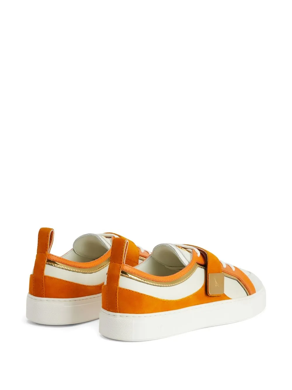 Giuseppe Zanotti Zenas Low-top Sneakers In Orange