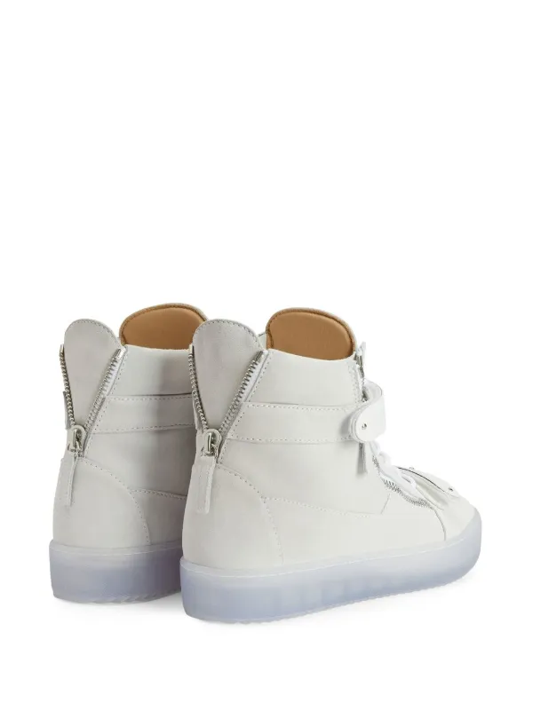 Giuseppe Zanotti ジップディテール ハイカットスニーカー Giuseppe Zanotti ジップディテール ハイカットスニーカー